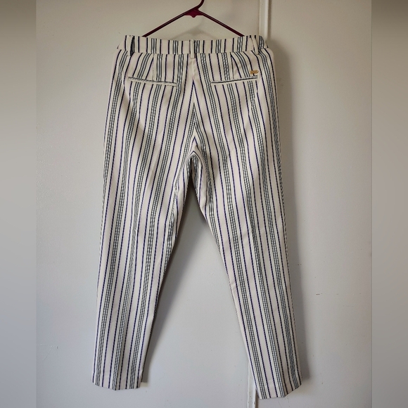 Scotch & Soda women's Lowry slim-leg mid-rise striped white dress pants sz 27. - Picture 17 of 17